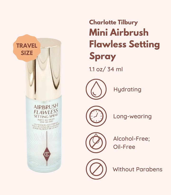 Charlotte Tilbury Airbrush Flawless Mini Setting Spray Kit
Limited Edition