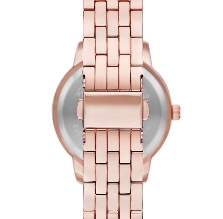Folio Women’s Three Hand Rose Gold-Tone Alloy Watch 35mm Gift Set